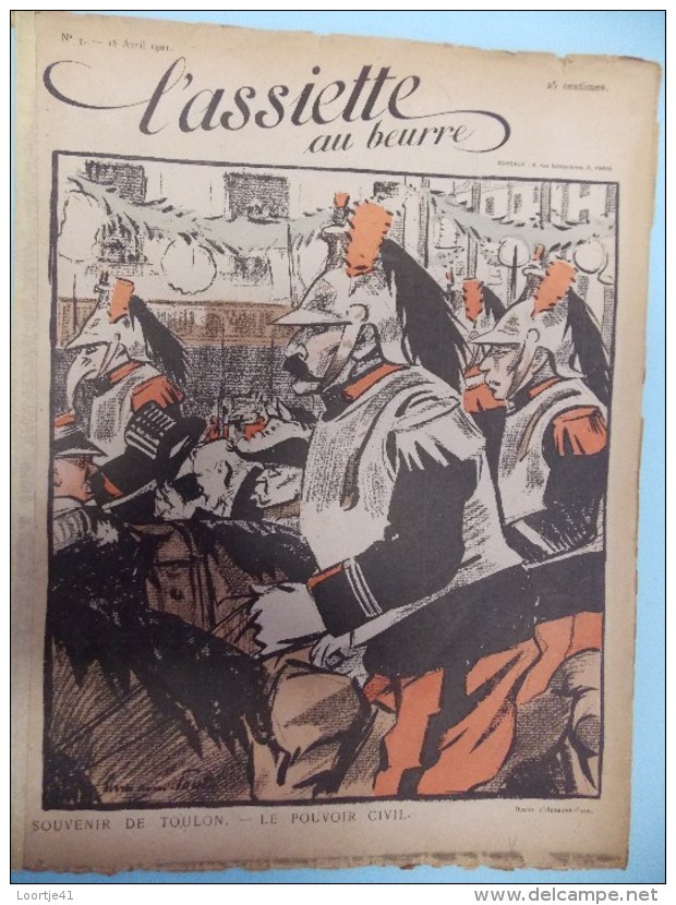 Magazine Humour Satire -  L´ Assiette Au Beurre - Souvenir De Toulon - Steinlen Jossot  - N° 3 - 1901 - 1900 - 1949