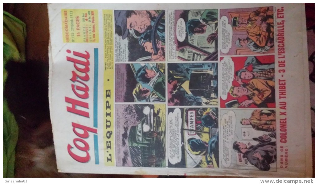 Coq Hardi N° 153 , 29 Octobre 1953 - A Suivre