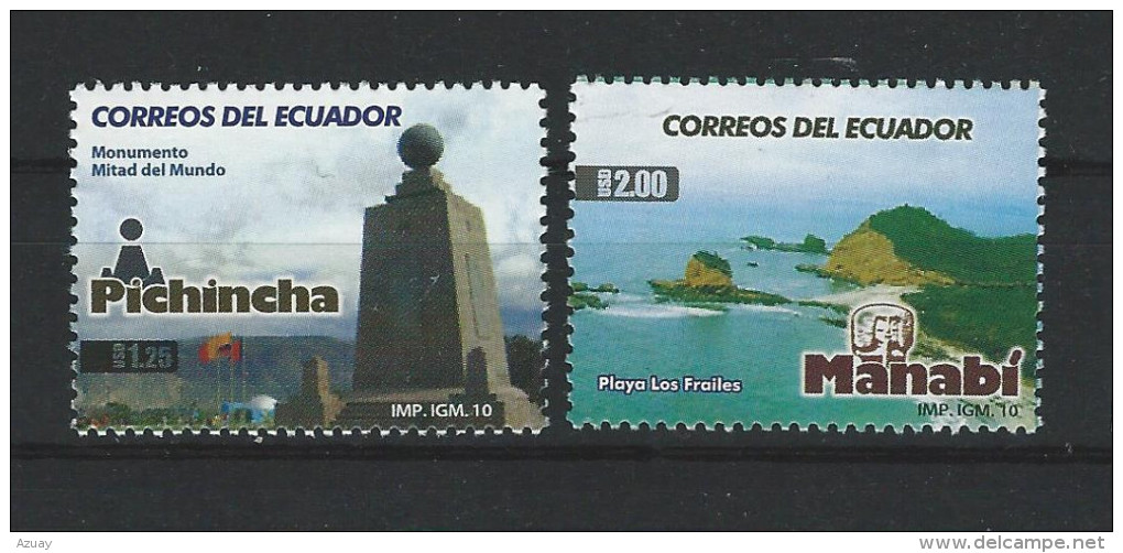 EC - 2010 - 3252+3253 - PICHINCHA+MANABI  - POSTFRISCH - MNH - Equateur