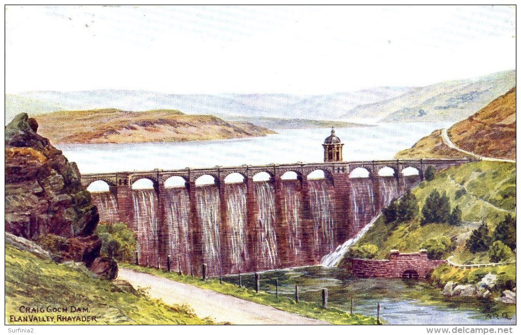 A R QUINTON - SALMON 2163  CRAIG GOCH DAM, ELAN VALLEY RHAYADER - Quinton, AR