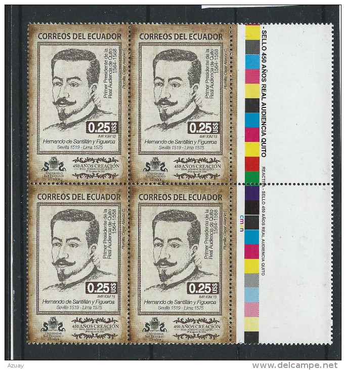 EC - 2013 -  The 450th Anniversary Of Quito's Royal Audience  - 4 BLOCK - POSTFRISCH - MNH - Equateur