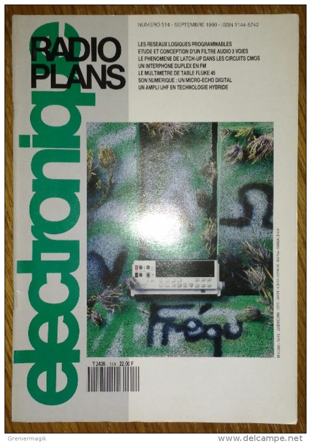 Radio Plans électronique N° 514 09/1990 Multimètre De Table Fluke 45 - Etude Et Conception D'un Filtre Audio 3 Voies ... - Autres Composants