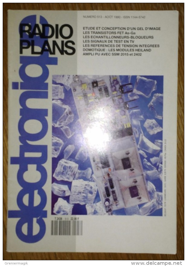 Radio Plans électronique N° 513 08/1990 Etude Et Conception D'un Gel D'image - Les Transistors FET As-Ga ... - Other Components