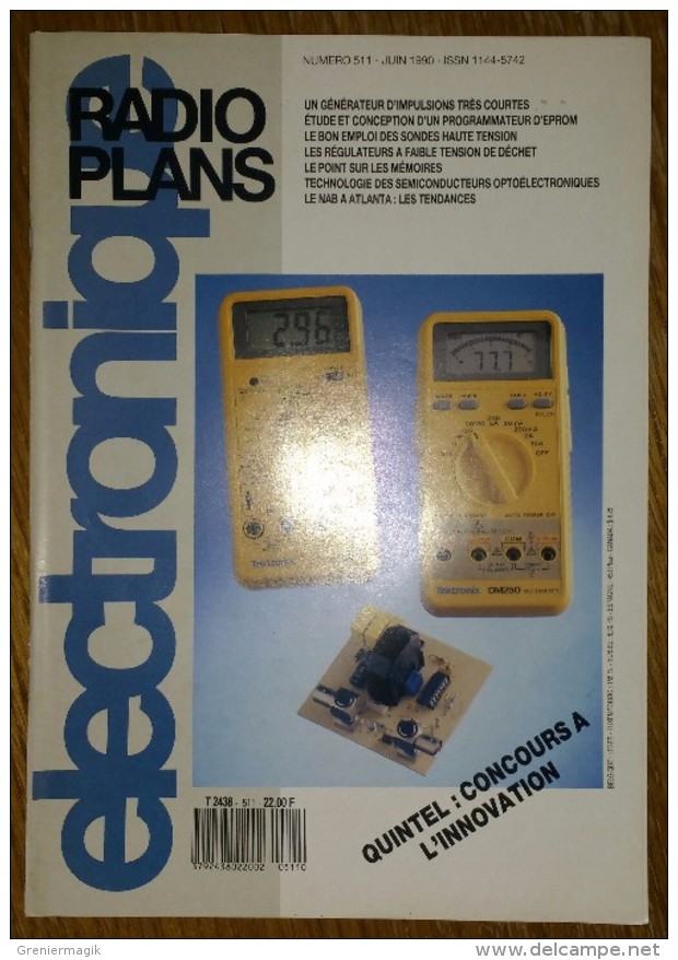 Radio Plans électronique N° 511 06/1990 Etude Et Conception D'un Programmateur D'Eprom - Le NAB à Atlanta ... - Sonstige Bauteile