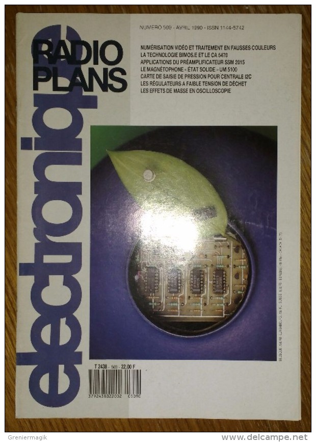 Radio Plans électronique N° 509 04/1990 Les Effets De Masse En Oscilloscopie - La Technologie Bimos.E  Et Le CA 5470 - Other Components