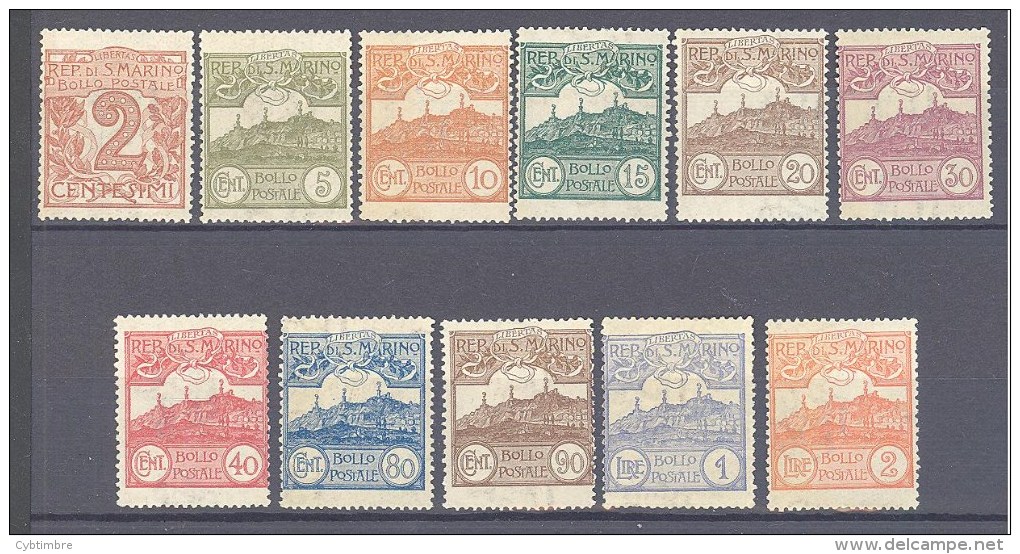 Saint Marin:Yvert  11 Valeurs De La Serie N°68/80*; A SAISIR - Unused Stamps