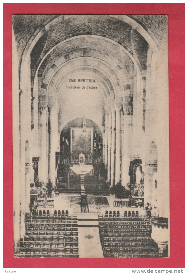 Bertrix - Intérieur De L'Eglise -1911  ( Voir Verso ) - Bertrix