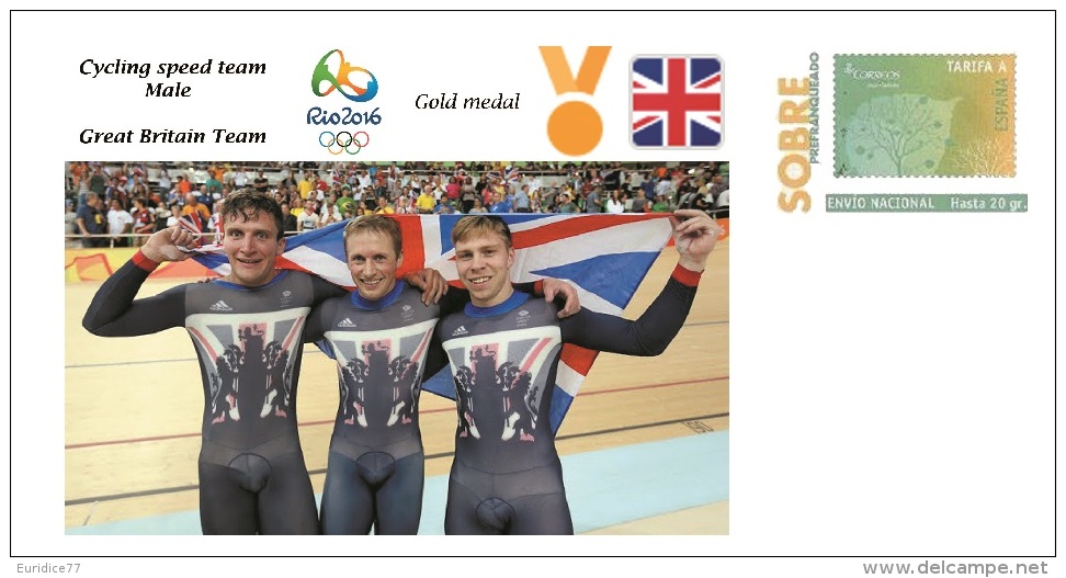 Spain 2016 - Olympic Games Rio 2016 - Gold Medal Cycling Male Great Britain Cover - Otros & Sin Clasificación