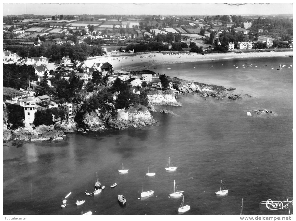 CPSM 29 PLOUGONVELIN POINTE DE PLOUZERB ET LA PLAGE VUE AERIENNE 1957  Grand Format 15 X 10,5 - Plougonvelin