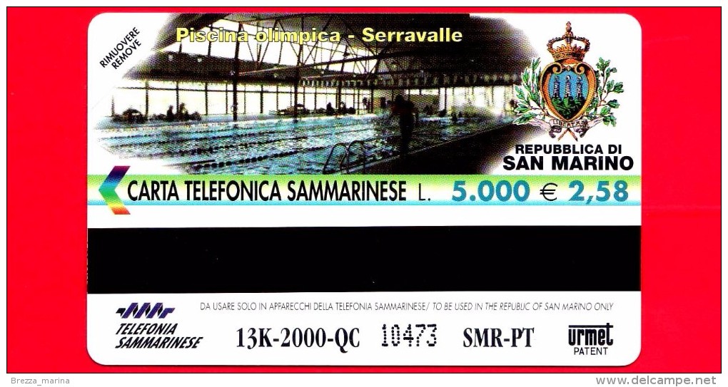 Nuova - San Marino - Scheda Telefonica - 55 - Le Olimpiadi - San Marino