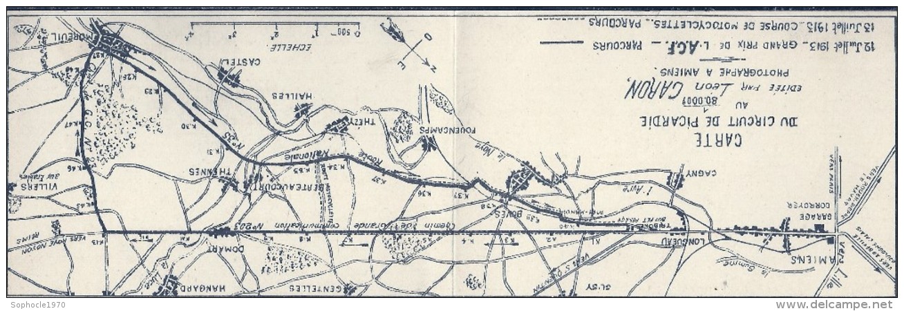 SOMME - 80 - LONGUEAU - La Fourche - Plan Du Circuit De Picardie - Voir Dos - Longueau