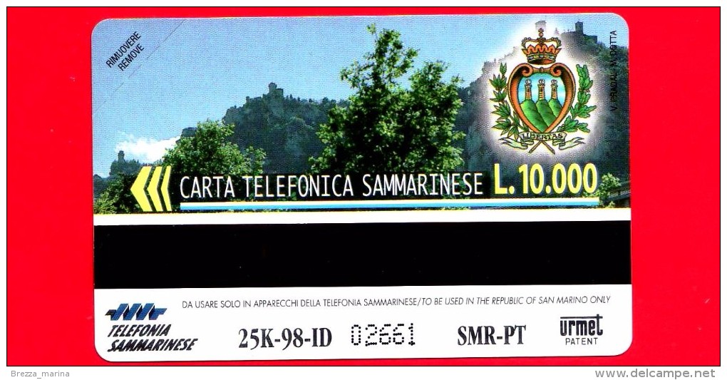 Nuova - San Marino - Scheda Telefonica - 32 - MONDIALI DI CALCIO - FRANCIA ´98 - COPPA - San Marino
