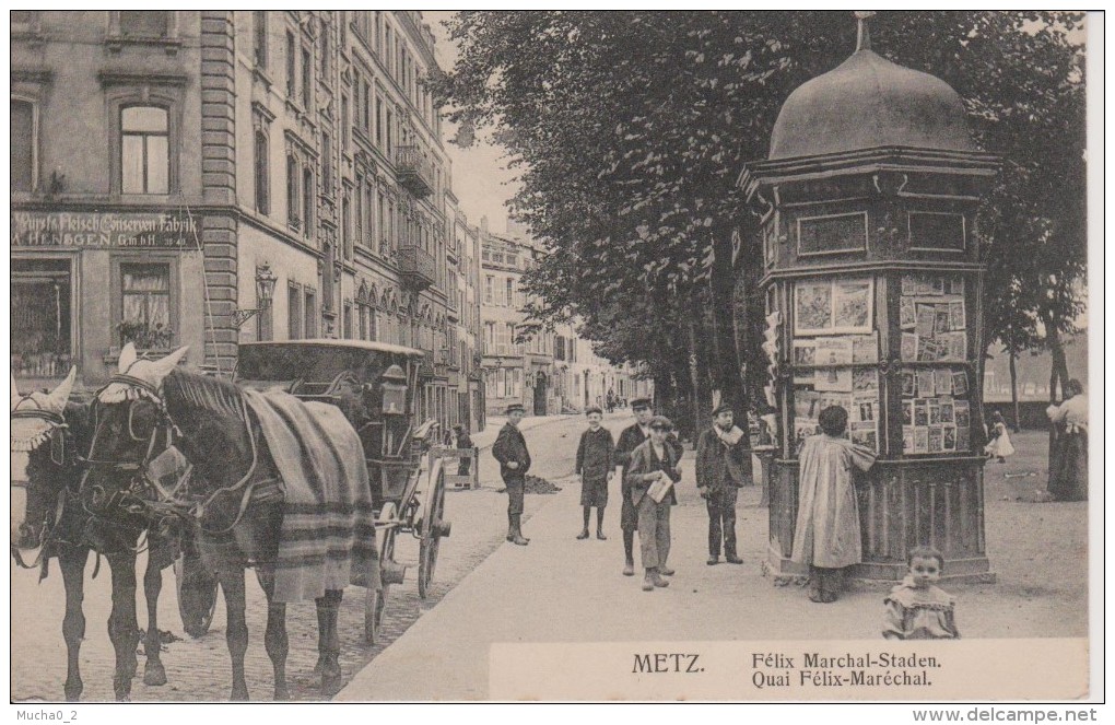 57-METZ-QUAI FELIX MARECHAL- SUPERBE CARTE RARE - Metz