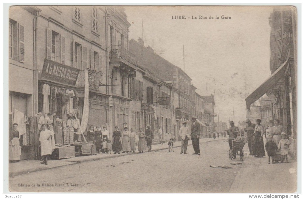 LURE (70) - LA RUE DE LA GARE - Lure