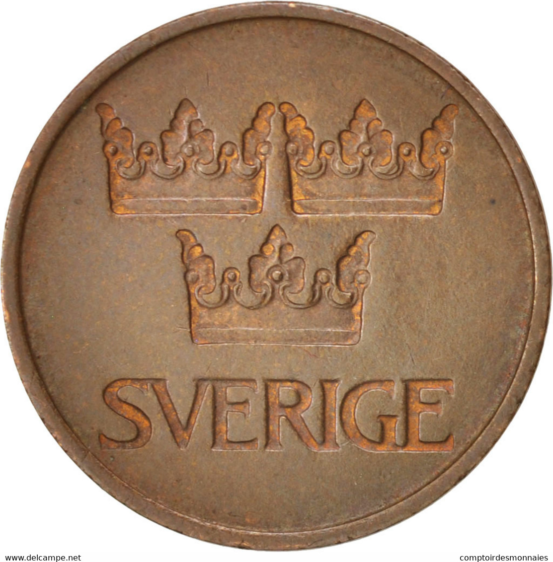 Monnaie, Suède, Gustaf VI, 5 Öre, 1972, TTB+, Bronze, KM:845 - Suède