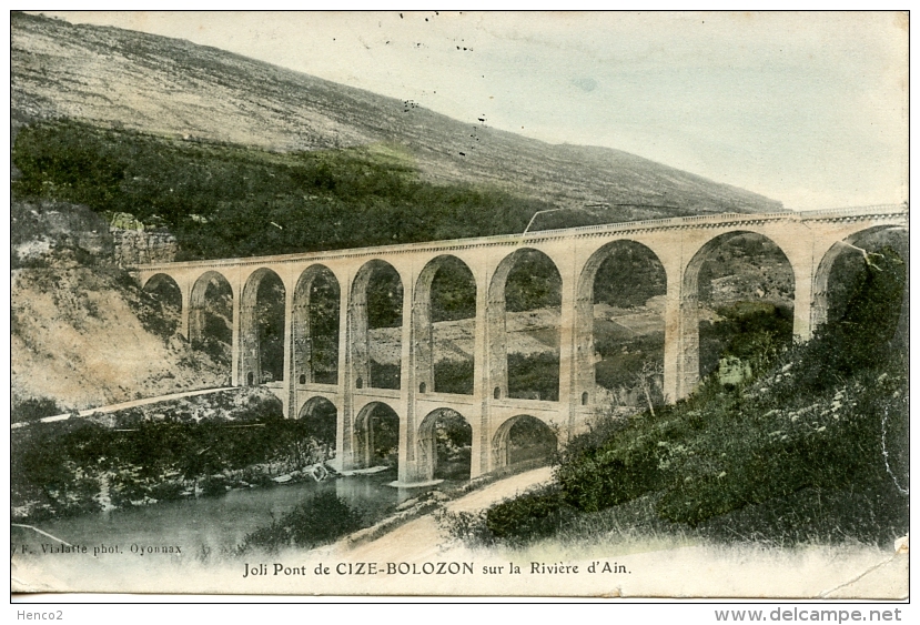 Joli Pont De Cize-Bolozon Sur La Rivière D'Ain. / F. Vialatte Phot. Oyonnax - Non Classés