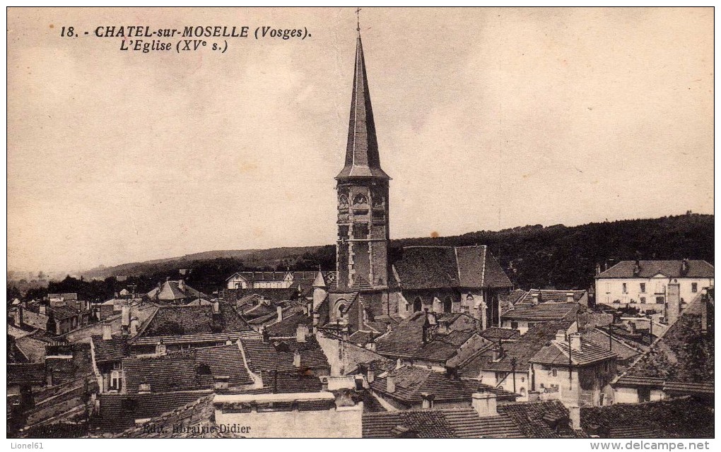 CHATEL-sur-MOSELLE : (88) L'église - Chatel Sur Moselle