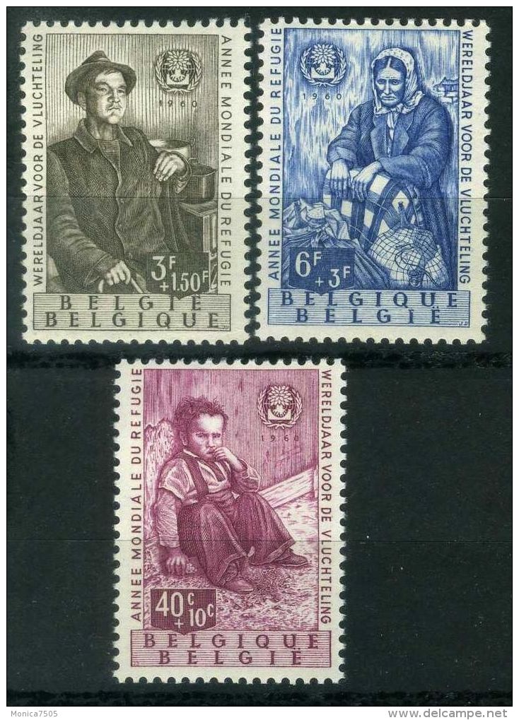 BELGIQUE ( POSTE )  : Y&amp;T  N°  1125/1127  TIMBRES  NEUFS  SANS  TRACE  DE  CHARNIERE , A  VOIR . - Neufs