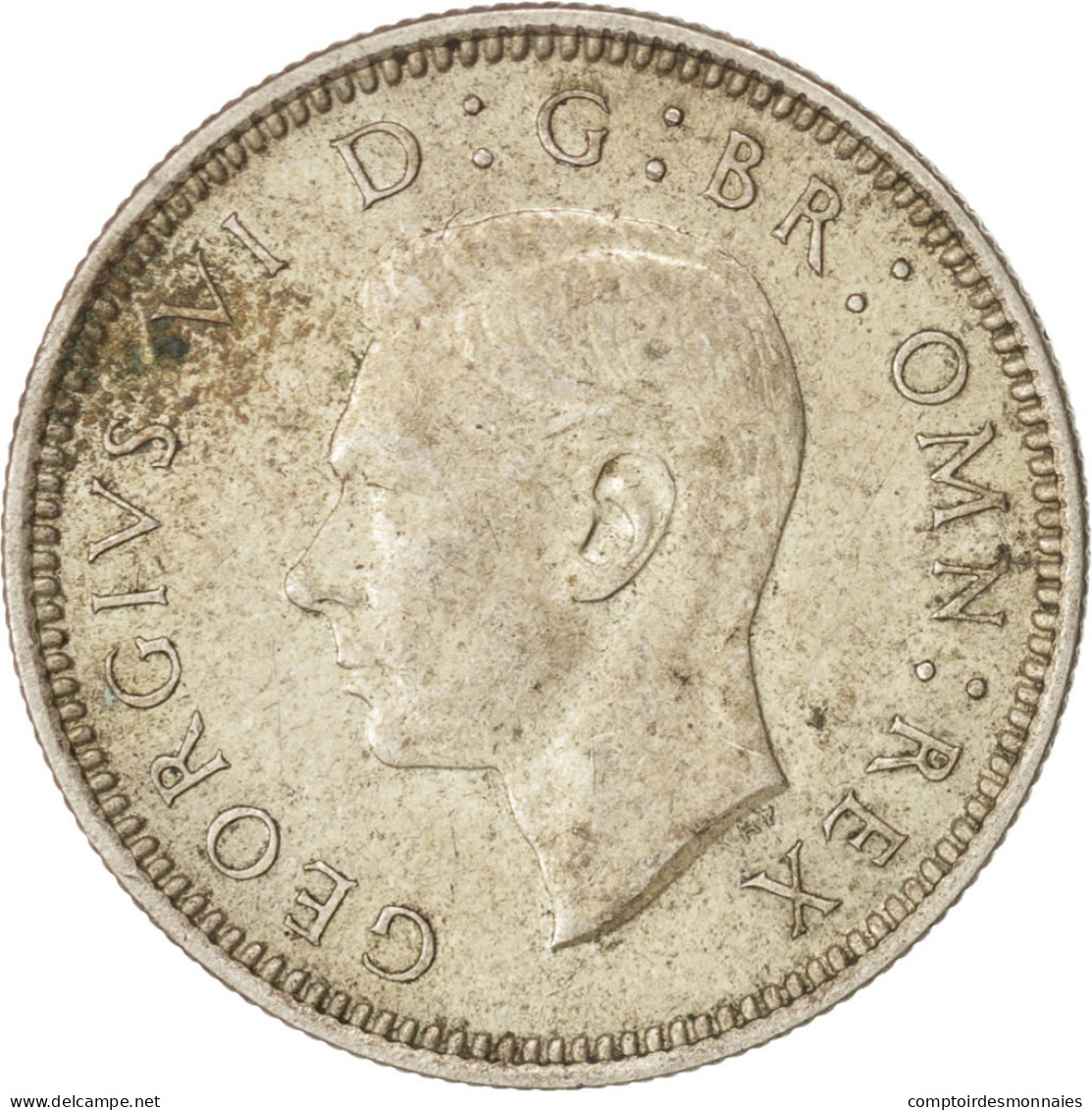Monnaie, Grande-Bretagne, George VI, 6 Pence, 1939, TTB+, Argent, KM:852 - H. 6 Pence
