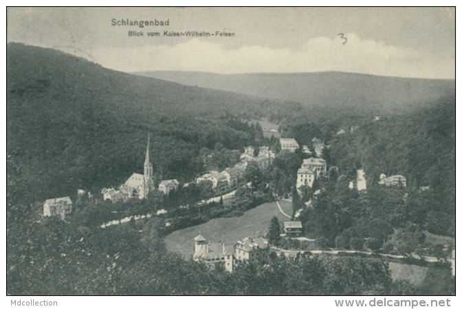 DE SCHLANGENBAD / Blick Vom Kaiser Wilhelm Felsen / - Schlangenbad