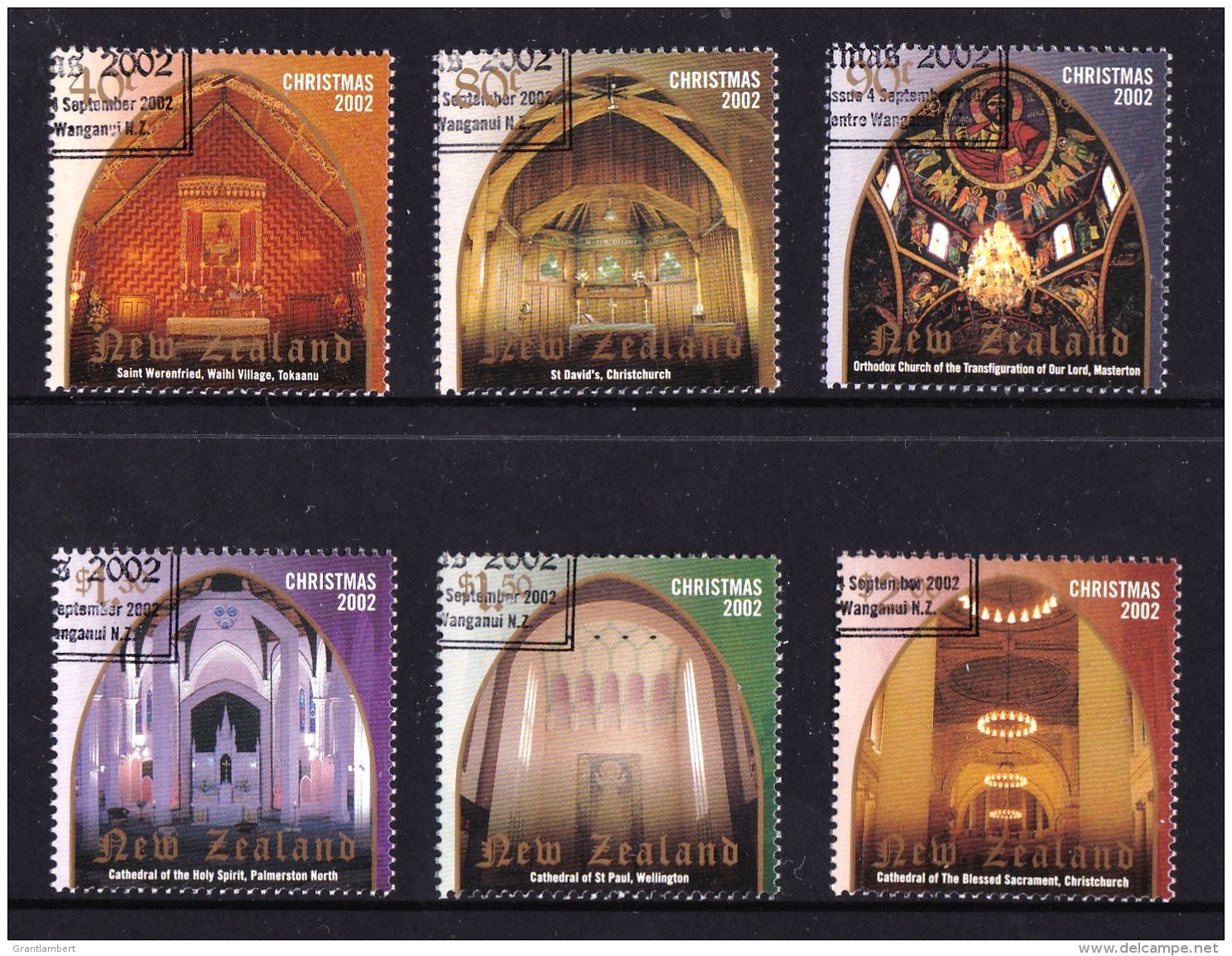 New Zealand 2002 Christmas Set Of 6 CTO - Used Stamps