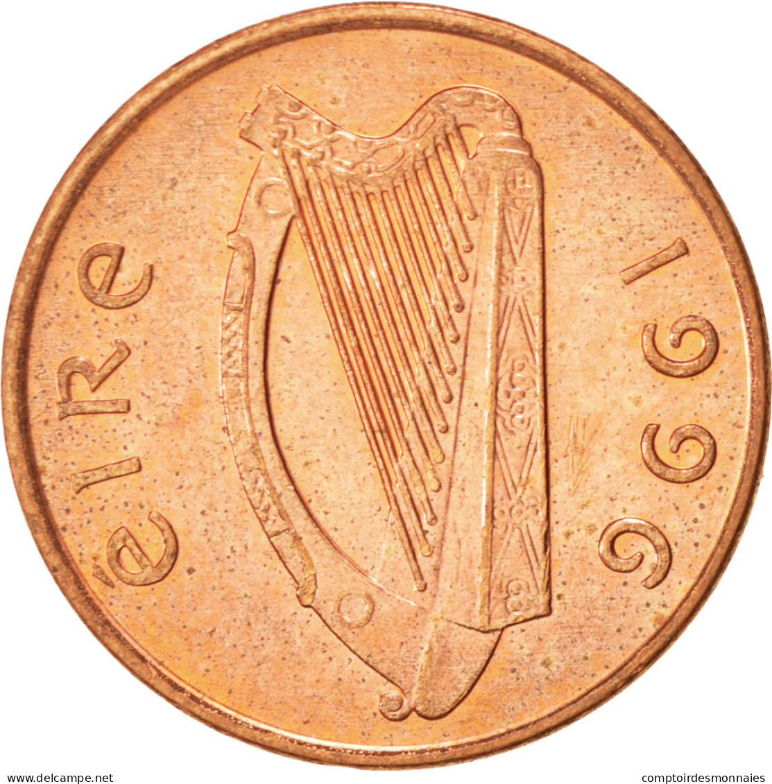 Monnaie, IRELAND REPUBLIC, Penny, 1996, SUP, Copper Plated Steel, KM:20a - Irlande