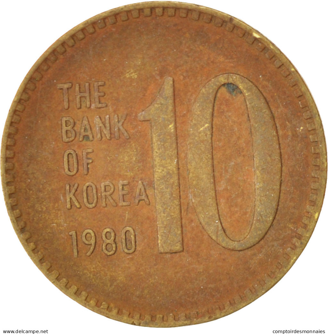 Monnaie, KOREA-SOUTH, 10 Won, 1980, TB+, Laiton, KM:6a - Corea Del Sud