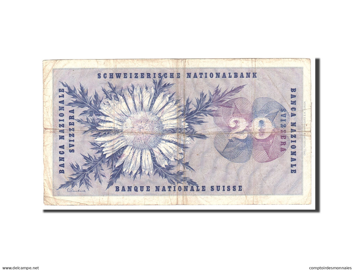 Billet, Suisse, 20 Franken, 1954, 1954-07-01, KM:46a, TB - Zwitserland