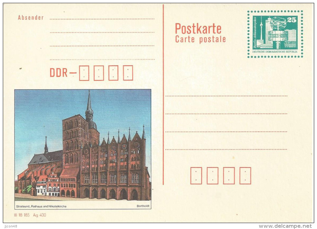 Germany (DDR)  1990  Bildpostkarte  (*) Mi.P92 - Cartes Postales - Neuves