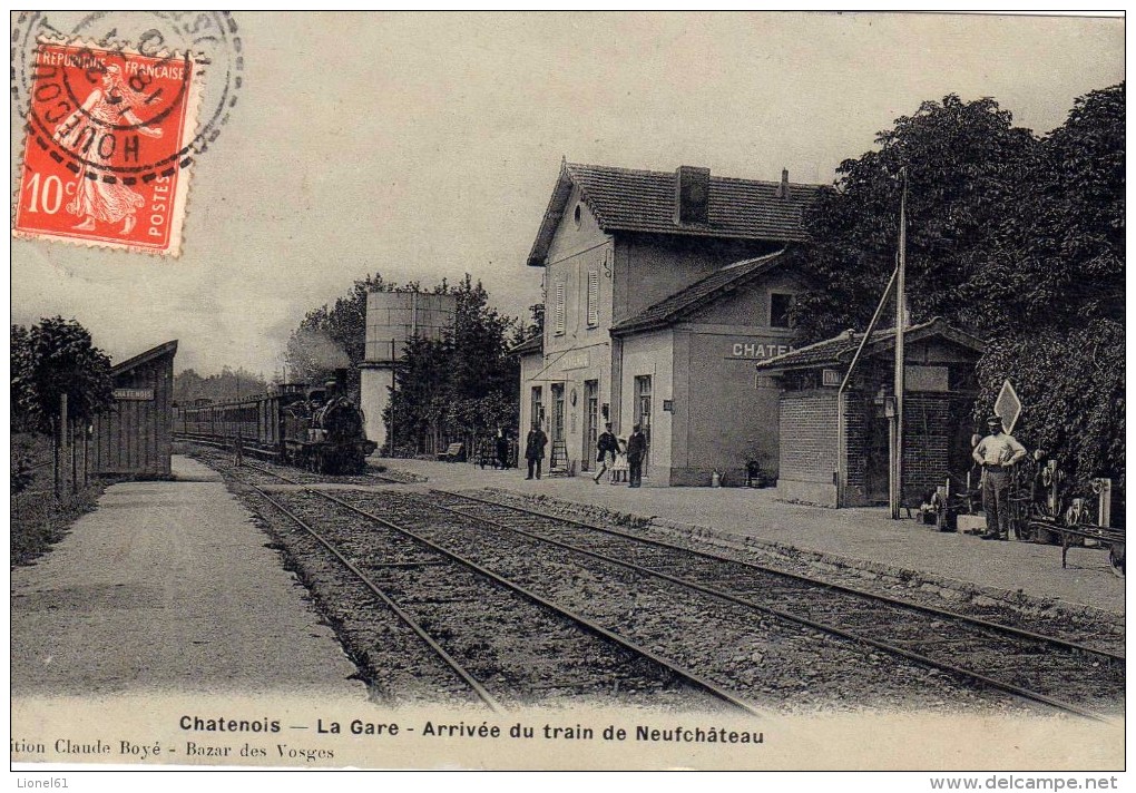 CHATENOIS : (88) La Gare. Arrivée Du Train De Neufchâteau - Chatenois