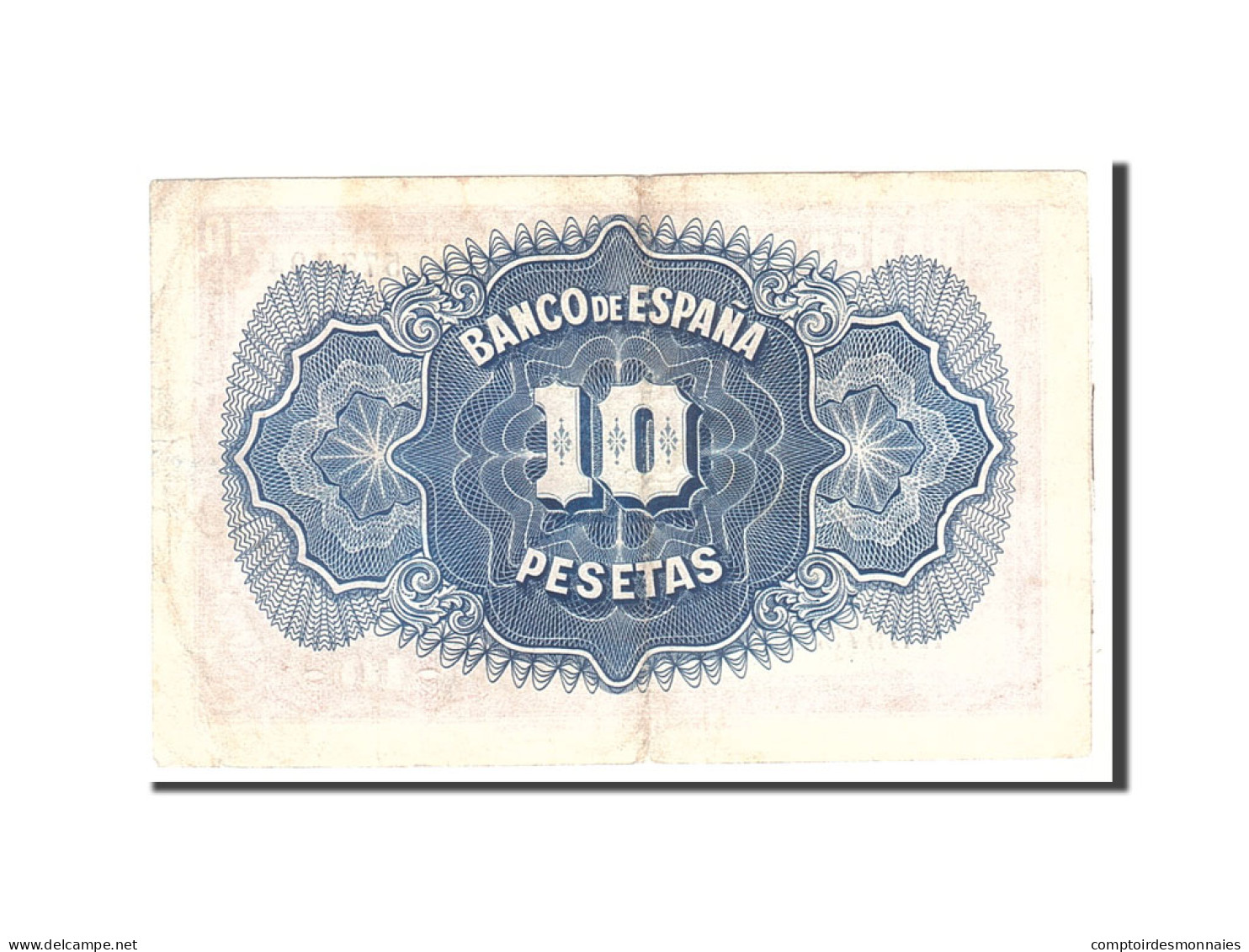 Billet, Espagne, 10 Pesetas, 1935, Undated, KM:86a, TTB - 10 Pesetas