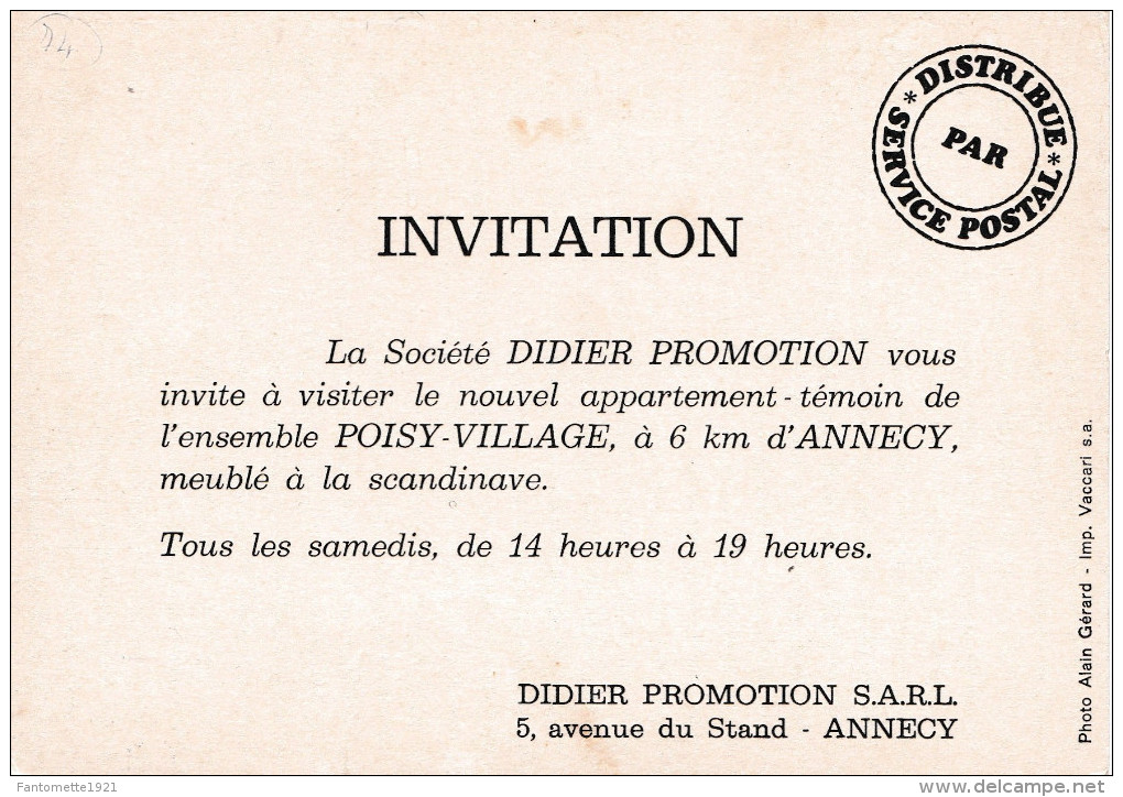 POISY VILLAGE /INVITATION(dil261) - Les Gets