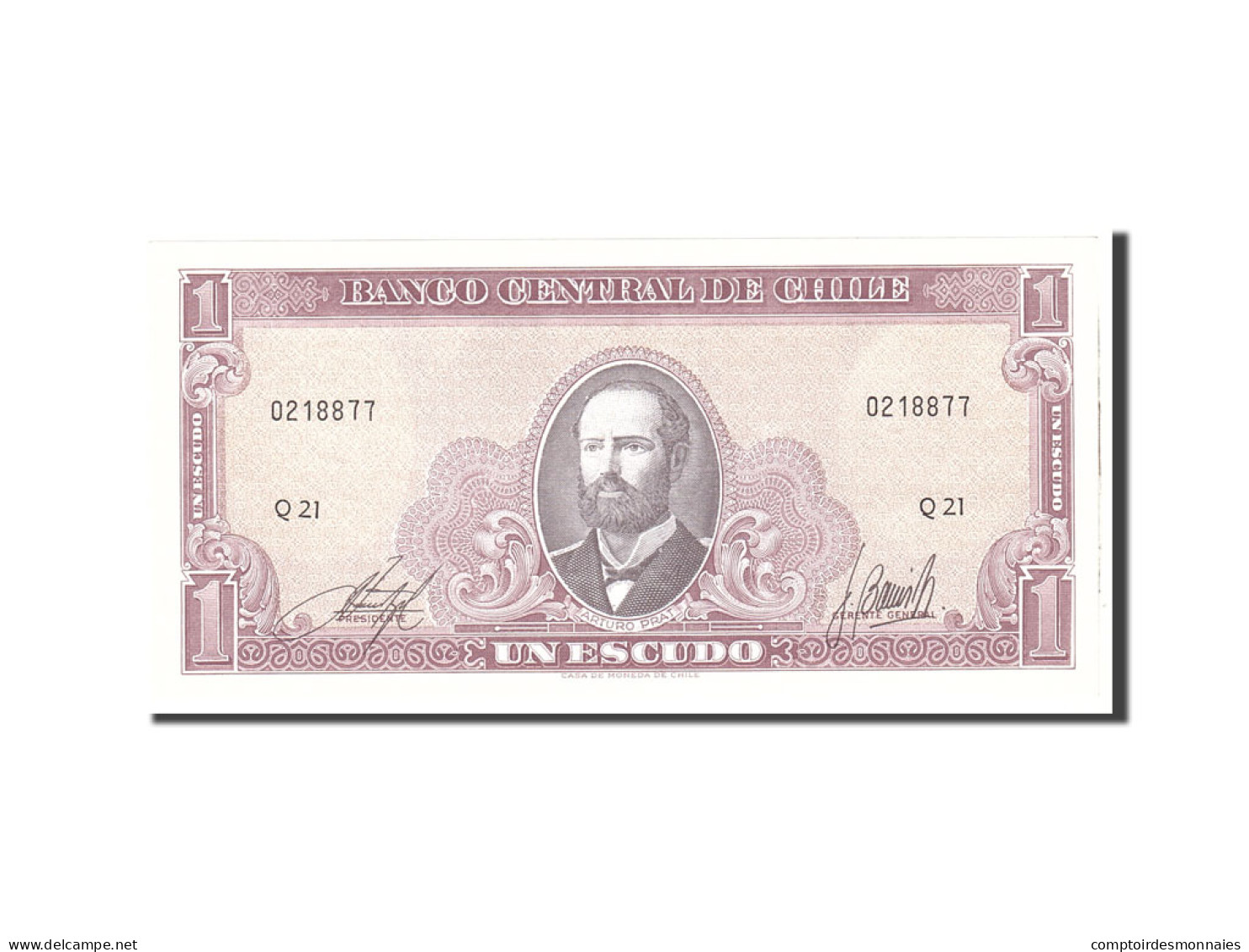 Billet, Chile, 1 Escudo, 1964, Undated, KM:136, NEUF - Cile