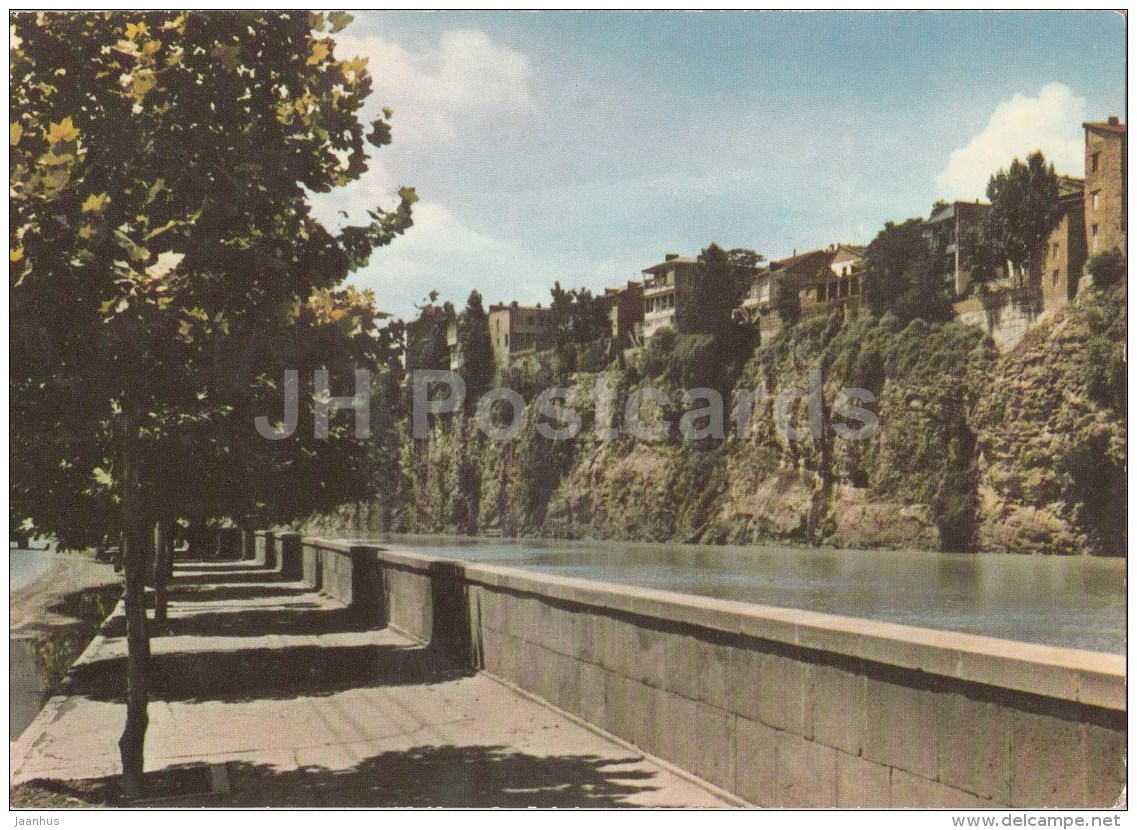 Old Houses Overlooking The Mtkvari River - Tbilisi - Georgia USSR - Used - Géorgie