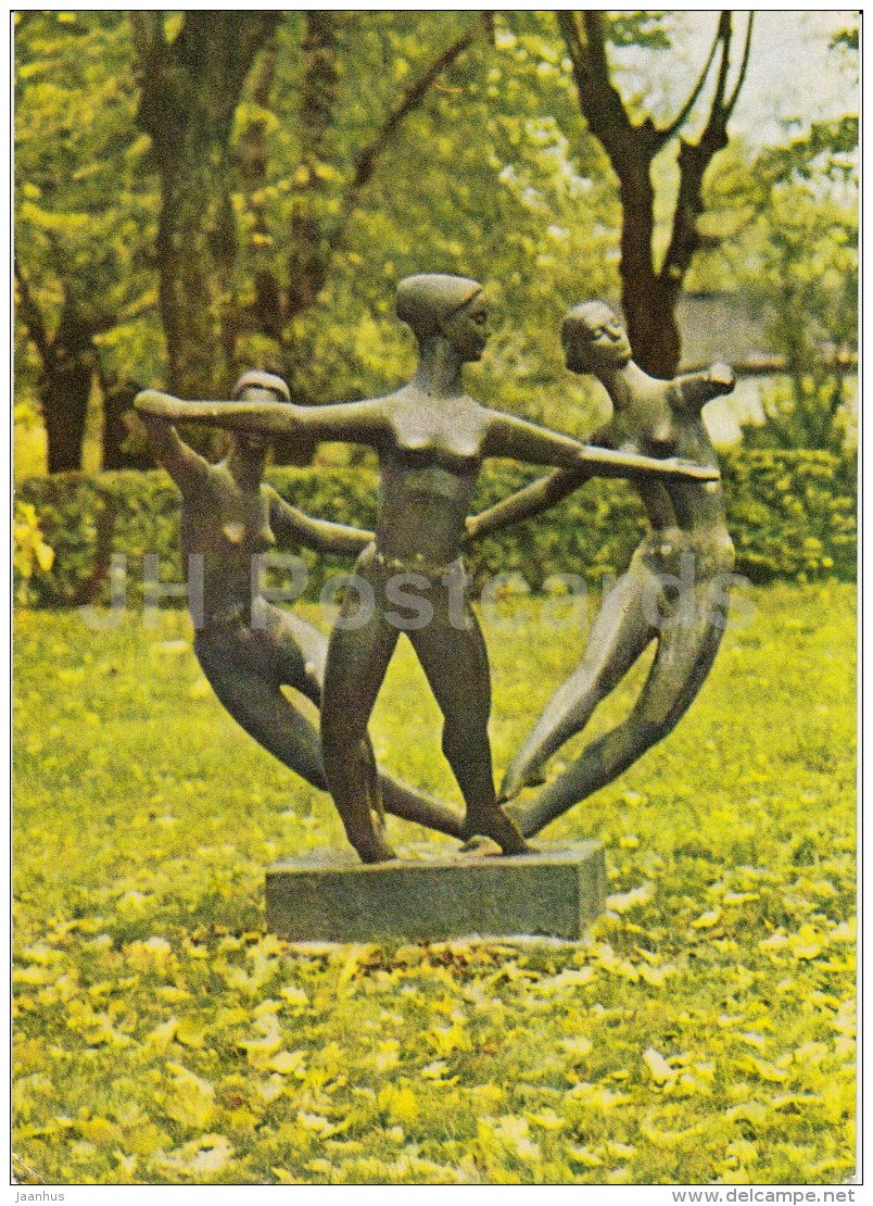 In The Greenery - Sculpture - Riga - Latvia USSR - Unused - Lettonie