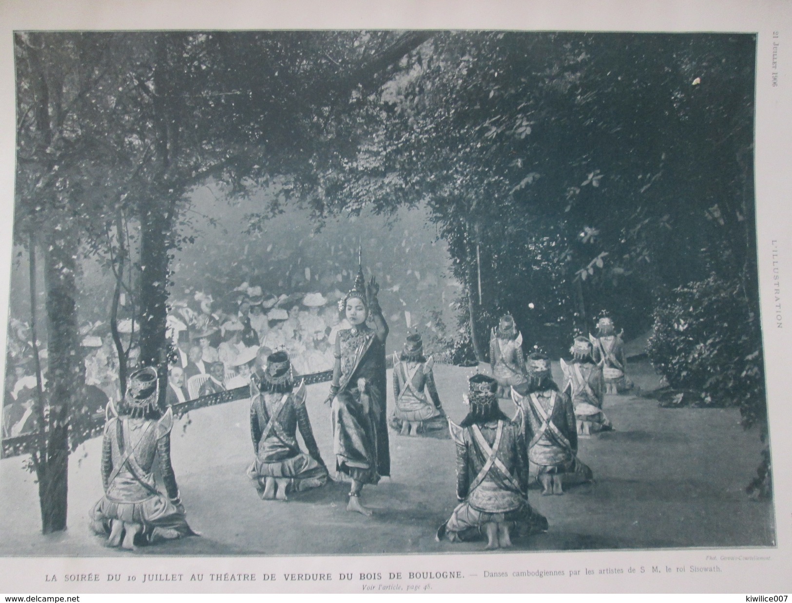 1906  DANSE CAMBODGIENNE  Sisowath  Théatre De Verdure CAMBODGE   + CHUTE D EAU DE IGUAZU Cataratas Do Iguaçu Argentine - Non Classés