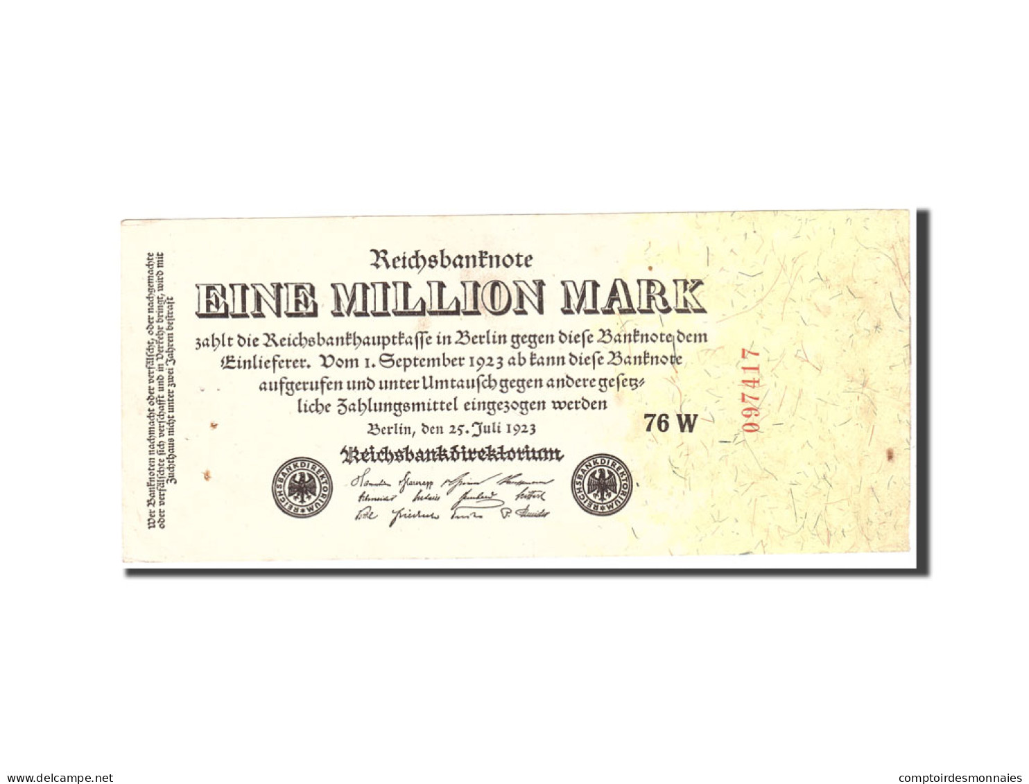 Billet, Allemagne, 1 Million Mark, 1923, 1923-07-25, KM:94, TTB - 1 Million Mark