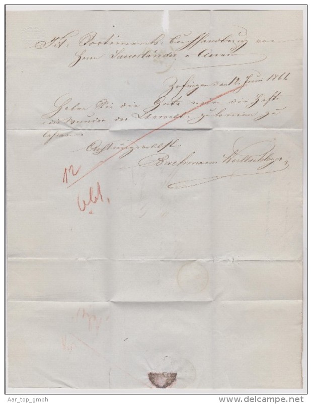 Heimat Schweiz AG ZOFINGEN 1861-06-12 Brief Nach Aarau - Briefe U. Dokumente