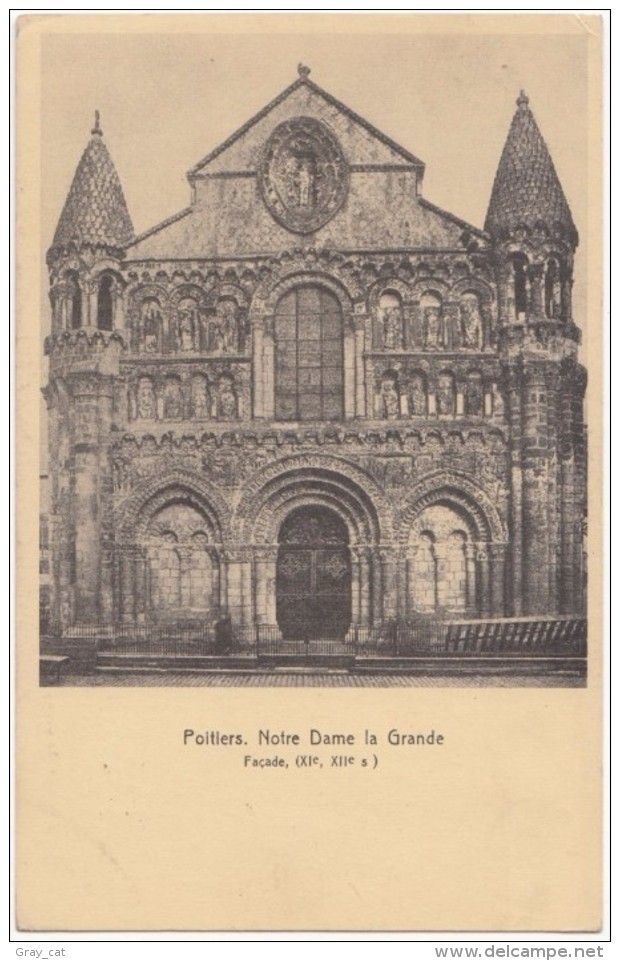 France, Poitiers, Notre Dame La Grande, Unused Postcard [18457] - Poitiers