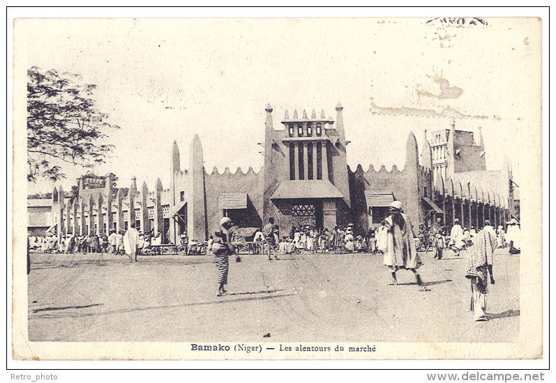 Cpa Niger - Bamako - Les Alentours Du Marché - Niger