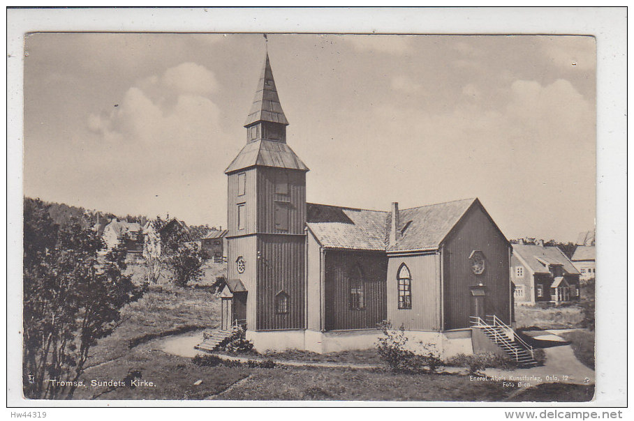 Tromsö - Sundets Kirke - Um 1935 - Noruega