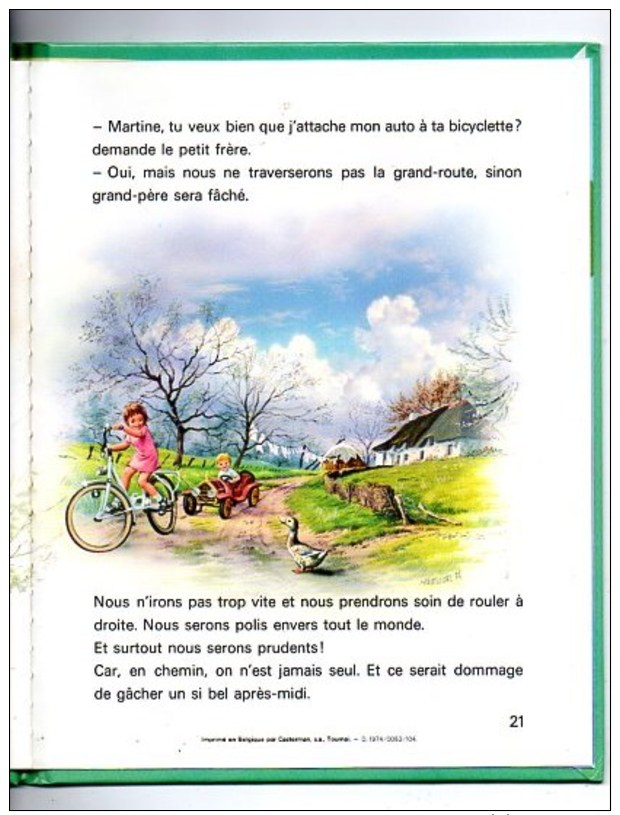 BD  MARTINE  Fait De La Bicyclette 1974 - Martine
