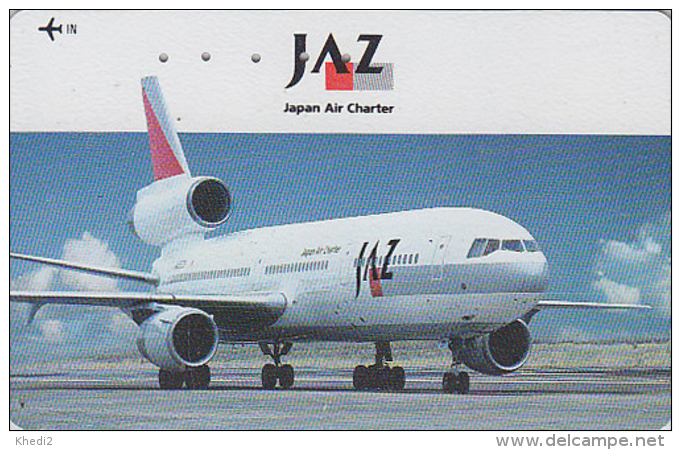 Rare Télécarte Japon - AVIATION -  AIRLINES JAL JAZ - Plane Japan Phonecard - Flugzeug Telefonkarte - Avion 2110 - Flugzeuge