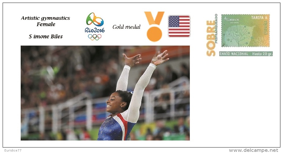 Spain 2016 - Olympic Games Rio 2016 - Gold Medal Artistic Gymnastics Female USA Cover - Otros & Sin Clasificación