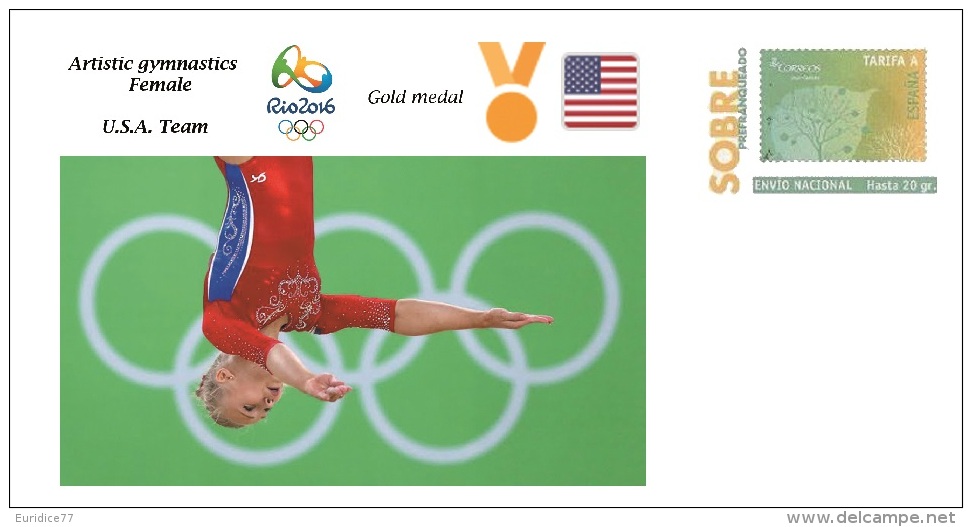 Spain 2016 - Olympic Games Rio 2016 - Gold Medal Artistic Gymnastics Female USA Cover - Otros & Sin Clasificación