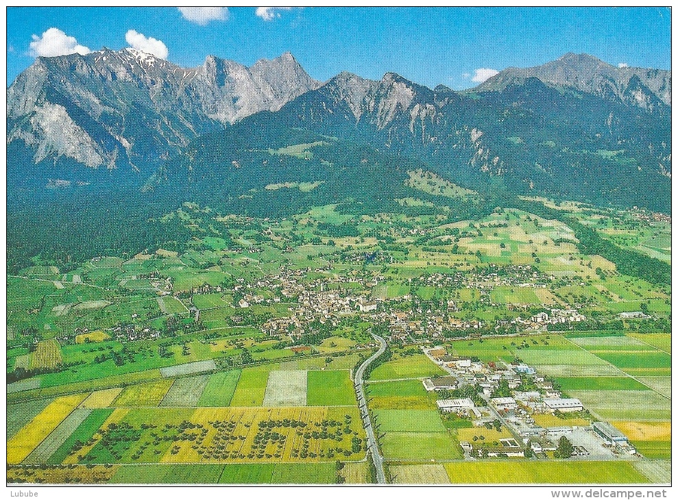 Maienfeld - Blick Von Oben          Ca. 1990 - Maienfeld