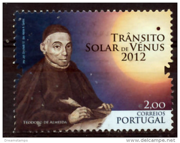 !										■■■■■ds■■ Portugal 2012 AF#4219ø  Venus Sun Transit Universe ScienceTeodoro De Almeida Nice Stamp VFU (k0056) - Oblitérés