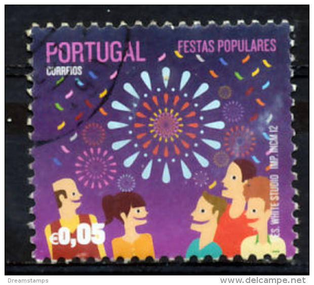 !										■■■■■ds■■ Portugal 2012 AF#4222ø Popular Parties Festas Nice Stamp VFU (k0071) - Oblitérés