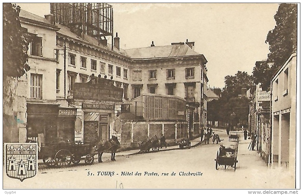 37  TOURS   Hôtel Des Postes - Tours