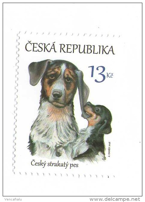 Year 2016 - Czech National Breed Of Dog - Czech Spotted Dog, 1 Stamps, MNH - Unused Stamps